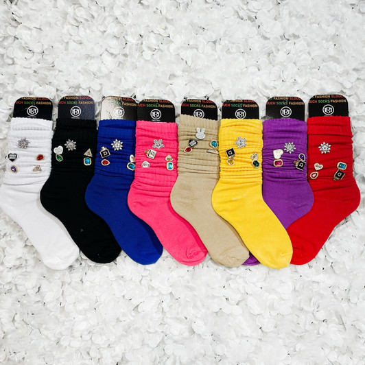 LAFLARE Jewelry Slouch Socks
