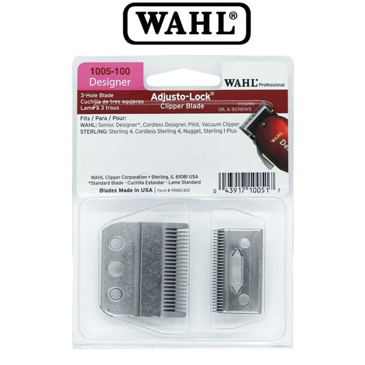 WAHL 3-Hole Adjusto-Lock Clipper Blade Designer, WA1005-100
