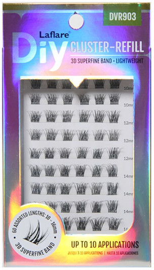 Laflare 3D Superfine Band Lashes Cluster-Refill