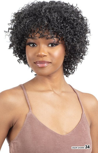 SHAKE N GO Golden 100% Human Hair Full Wig - GINA