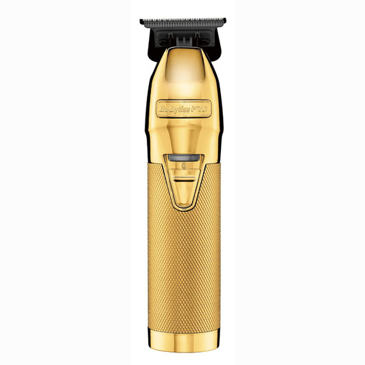 BaBylissPRO GOLDFX Professional Outlining Trimmer & Electric Razor with Black DLC Blade FX787GDB