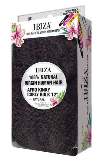 IBIZA 100% Natural Virgin Human Hair - AFRO KINKY CURLY BULK 12"