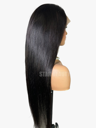 15A PINK LEMON GOLD 100% Human Hair 5X6 Lace Front Wig - ARKANSAS