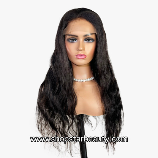 15A PINK LEMON GOLD 100% Human Hair 5X6 Lace Front Wig - ARKANSAS