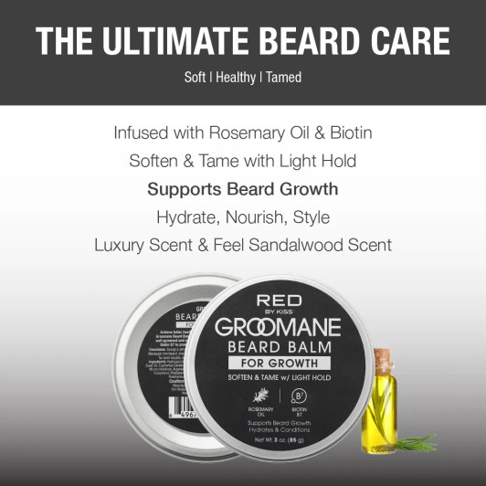 RED Groomane Beard Growth Balm (Sandalwood)