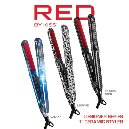 RED Designer Series 1-Inch Ceramic Flat Iron Styler