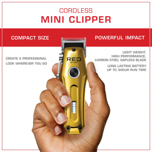 RED Rechargeable Mini Cordless Hair Clipper