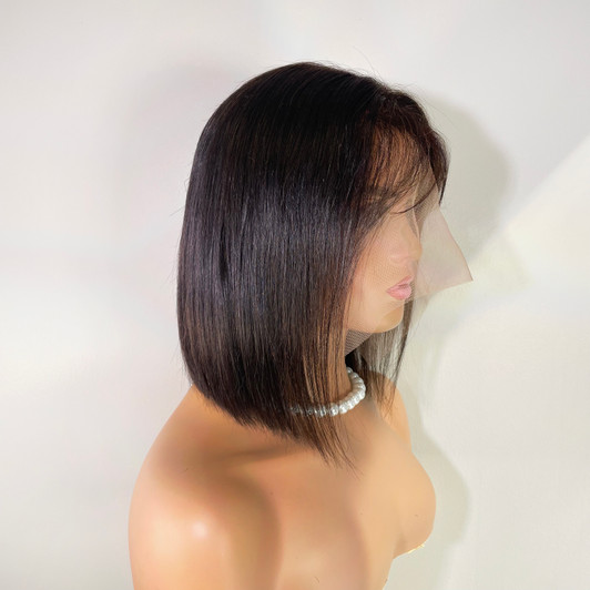 CITY GIRL 100% Human Hair 13x4 Frontal Wig - Bob Straight (10"-12") CITY GIRL 100% Human Hair 13x4 Frontal Wig - Bob Straight (10"-12")