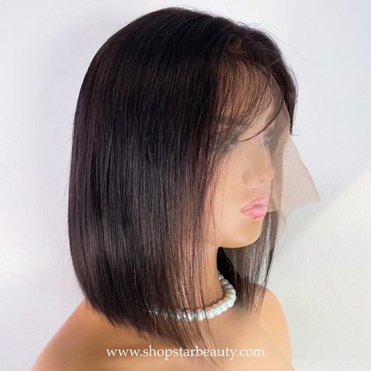 CITY GIRL 100% Human Hair 13x4 Frontal Wig - Bob Straight (10"-12") CITY GIRL 100% Human Hair 13x4 Frontal Wig - Bob Straight (10"-12")