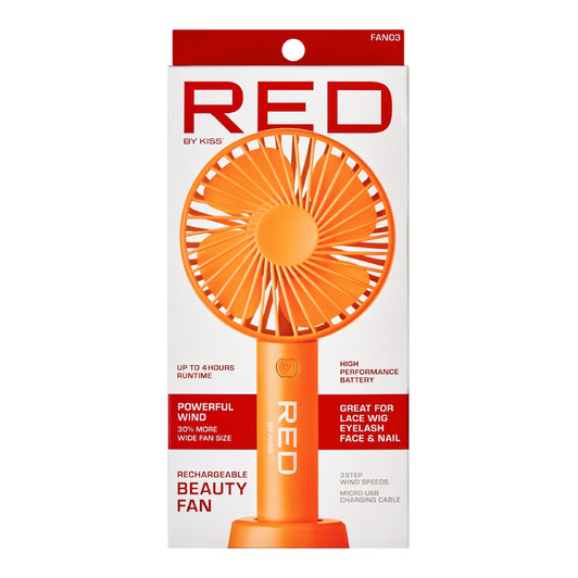 RED Portable Handheld Rechargerable Beauty Fan RED Portable Handheld Rechargerable Beauty Fan
