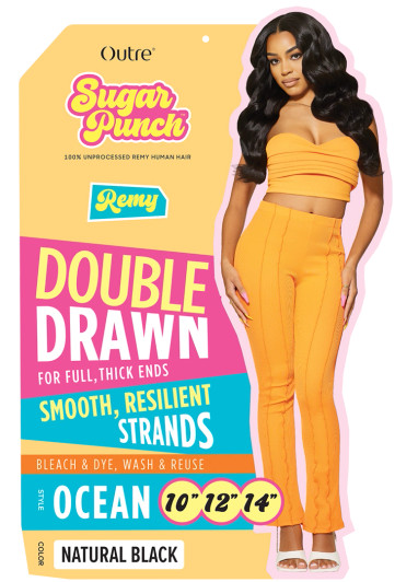 Outre 100% Unprocessed Remy Human Hair Weave - Sugar Punch Multi Pack (Ocean Wave)