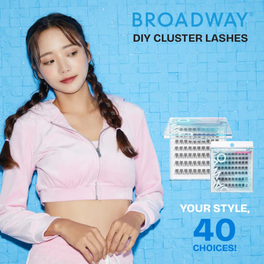 BROADWAY DIY Cluster Lashes - Manga-Inspired Wispy Lash Extensions (70-112pcs)