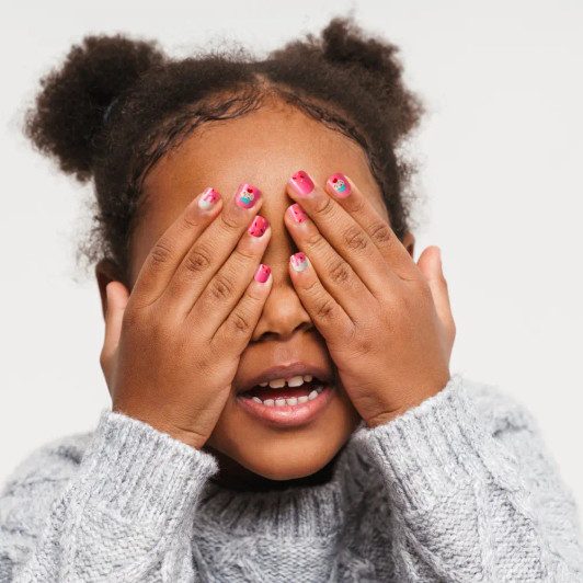 Kiss Gold Finger Little Diva Sticker Nails – Pink Crush