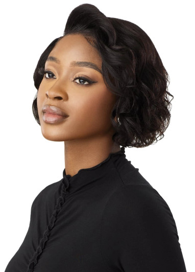 OUTRE Mytresses Black Label 100% Human Hair 13X4 Lace Front Wig - HH-Virgin Wavy Bob 10"