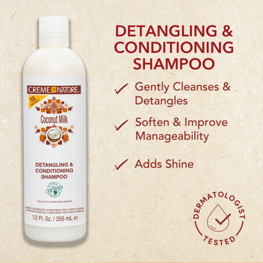 Creme of Nature Coconut Milk Detangling & Conditioning Shampoo (12oz)