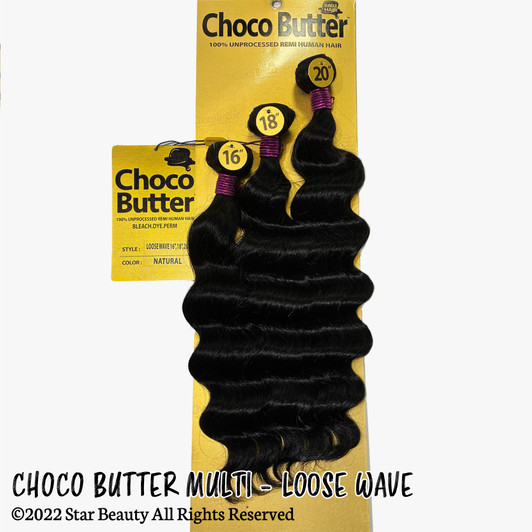 Choco Butter 100% Virgin Human Hair Multi Pack - Loose Wave