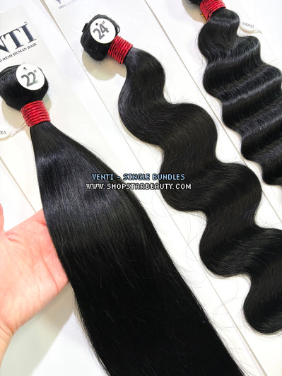 VENTI 100% Human Hair Brazilian Single Bundle - Straight (10"-30")