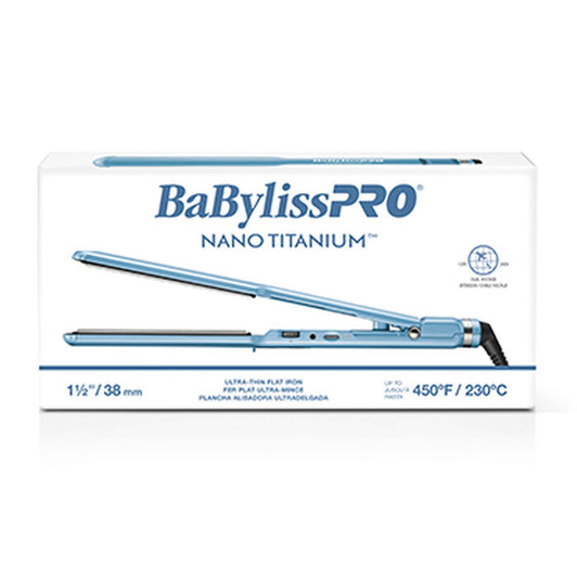 BabylissPRO Nano Titanium Ultra-Thin Flat Iron 1 1/2