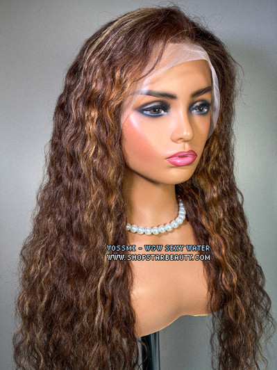 VOSSMI 100% Unprocessed Human Hair Wet & Wavy 13x5 Lace Wig - Sexy Water (16"-28") #P42730 VOSSMI 100% Unprocessed Human Hair Wet & Wavy 13x5 Lace Wig - Sexy Water (16"-28") #P42730