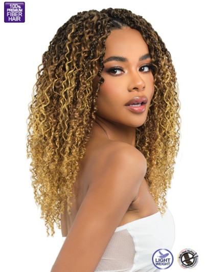 Bobbi Boss Synthetic Crochet Braids - 3X XTRA BOHO FINE TWIST + WAVE 14"