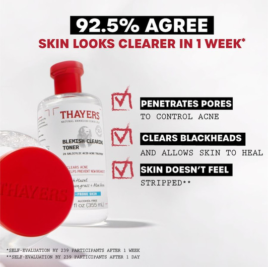 THAYERS Blemish Clearing Salicylic Acid Toner (12oz)