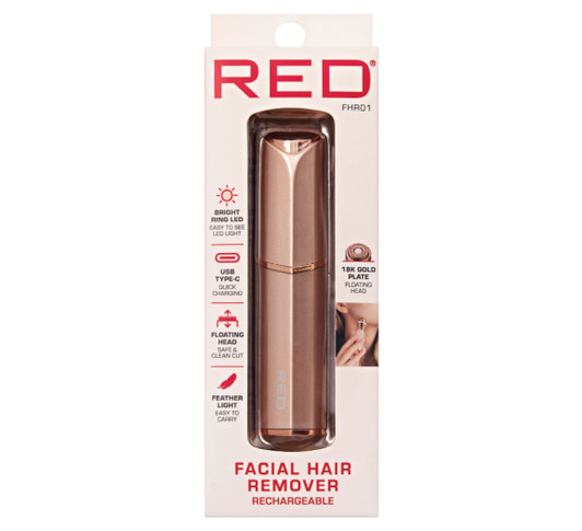 RED 18K Gold Rechargeable Facial Hair Remove
