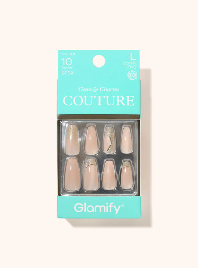 GLAMIFY Couture Press On Nails - Coffin Long