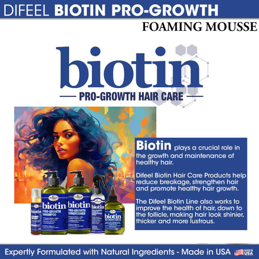 Difeel Biotin Foaming Mousse (8oz)