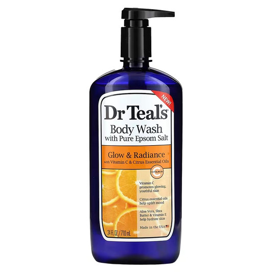 Dr. Teal's Glow & Radiance Body Wash With Pure Epsom Salt (24oz)