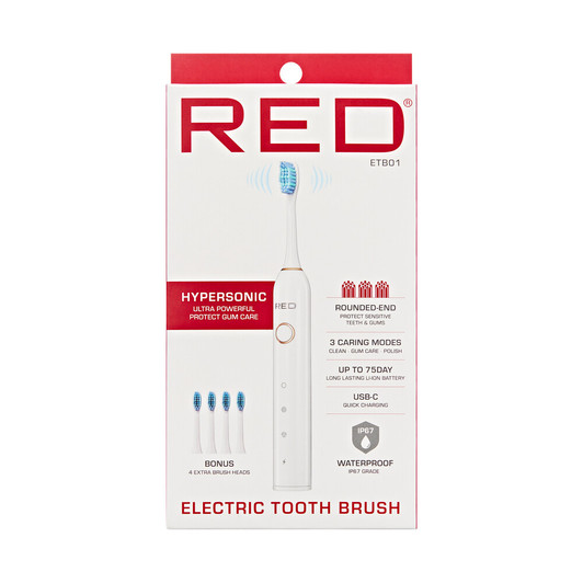 RED Hypersonic Sonic Electric Toothbrush