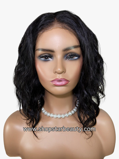 15A PINK LEMON GOLD 100% Human Hair 6X5 Lace Front Wig - BRANDY