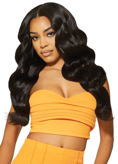OUTRE 100 % Unprocessed Remy Human Hair Sugar Punch 4X4 HD Lace Closure - Ocean Wave (10"-12")