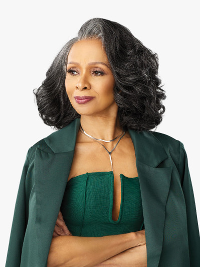 SENSATIONNEL Synthetic Bare Lace Front Wig - Platinum Glow JOSEPHINE