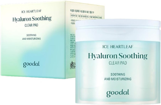 GOODAL Heartleaf Houttuynia Cordata Hyaluron Soothing Clear Toner Pad (70 Pads)