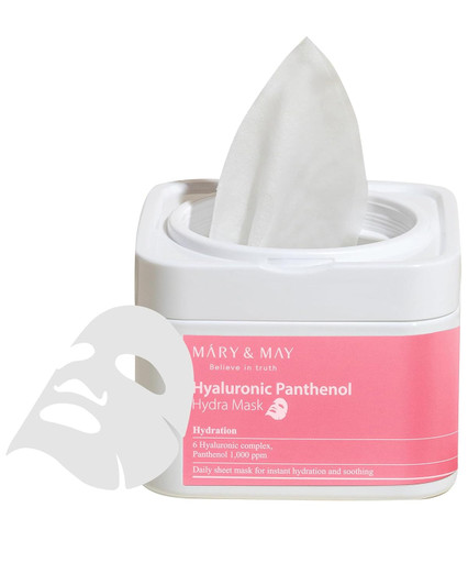 MARY & MAY Hyaluronic Panthenol Hydra Mask (30Sheets)