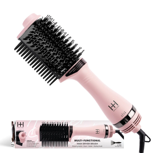 Annie Hot & Hotter Multi-Functional Hair Dryer Brush (Pink)