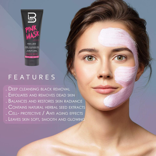 L3VEL3 Pink Peach Rose Peel Off Face Mask L3VEL3 Pink Peach Rose Peel Off Face Mask