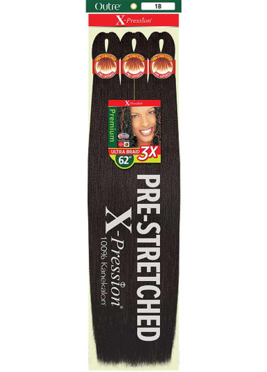 OUTRE X-Pression Pre-Stretched Braid 62" 3X OUTRE X-Pression Pre-Stretched Braid 62" 3X