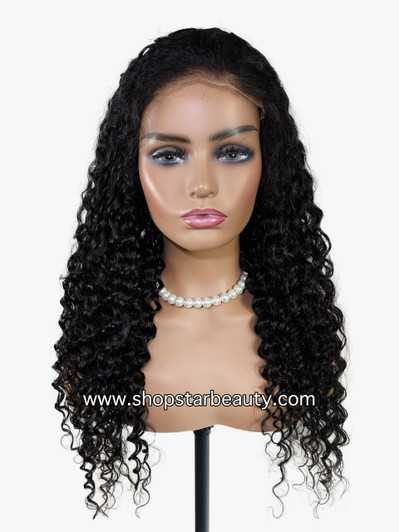 15A PINK LEMON GOLD 100% Human Hair 5X6 Lace Front Wig - KENTUCKY