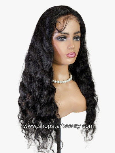 15A PINK LEMON GOLD 100% Human Hair 5X6 Lace Front Wig - MAINE