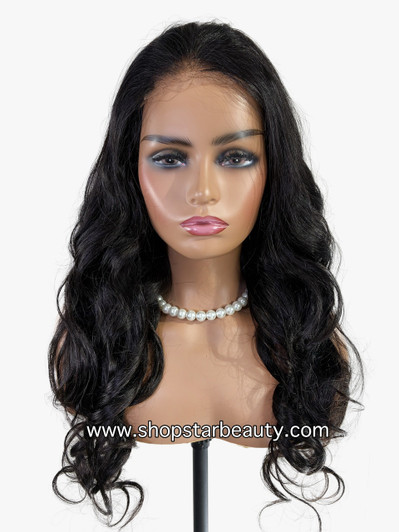 15A PINK LEMON GOLD 100% Human Hair 5X6 Lace Front Wig - NORTH