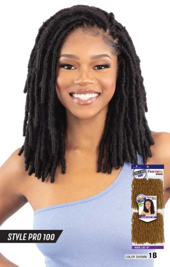 SHAKE N GO FreeTress Synthetic Hair Braids Style Pro 100 - INDIE LOC 10"