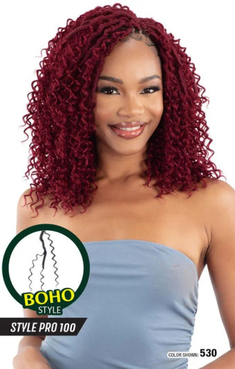 SHAKE N GO FreeTress Synthetic Hair Braids Style Pro 100 - NITA BOHO LOC 10"