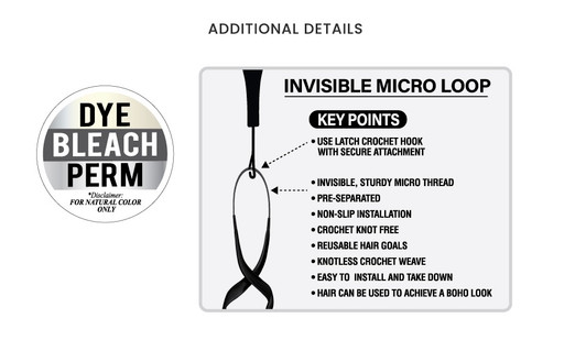 MANE CONCEPT 100% Human Hair Micro Crochet Hair - Deep Wave 18"