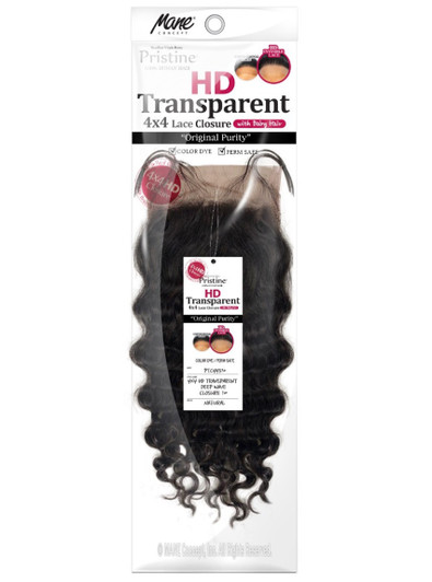 MANE CONCEPT Pristine HD Melting 4x4 Lace Closure - Deep Wave