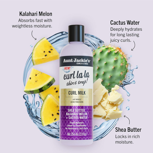 Aunt Jackie's Curl La La Curl Milk Leave-In Conditioner (12oz)