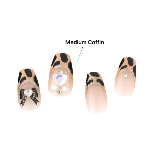 KISS Majestic Press On  Luxury High Shine Gel Nails - MIRACULOUS