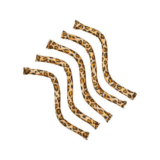 RED Animal Print Satin Flexi Rods