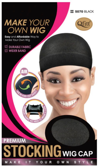 QFITT Premium Stocking Wig Cap (Black) QFITT Premium Stocking Wig Cap (Black)