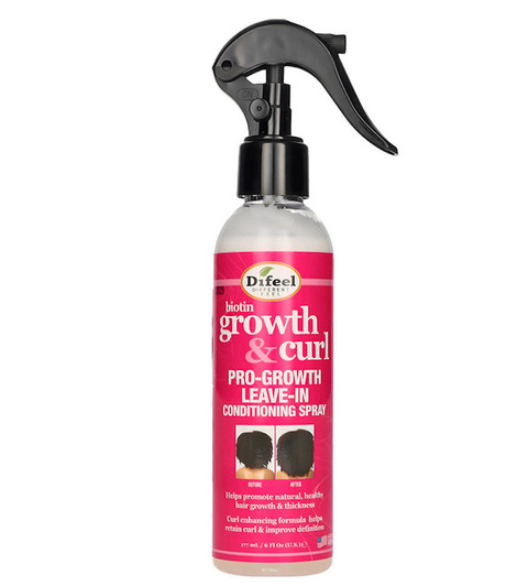 Difeel Biotin Growth & Curl Pro-Growth Leave in Conditioning Spray (6oz)